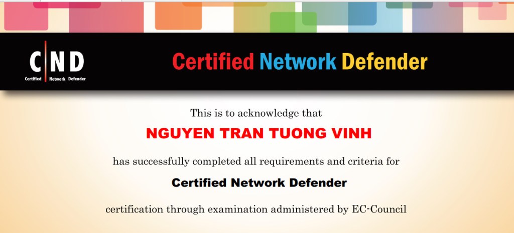 Certified Network Defender&nbsp;Certification