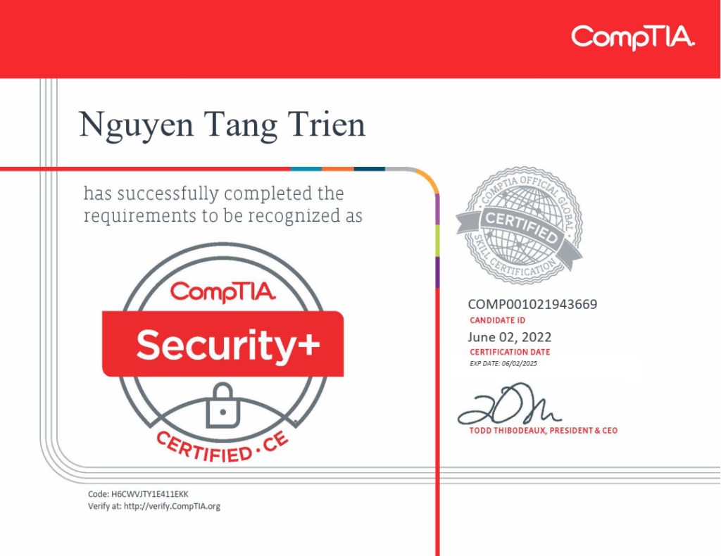 Riêng Tư: Comptia365 Flash Sale Voucher Security&nbsp;Certificate